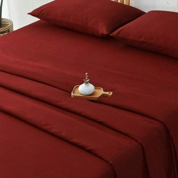 4pc Egyption Cotton Sheets Brown Bed Sheet Set King Size Microfiber 1800TC Soft 4pc Egyption Cotton Sheets Brown Bed Sheet Set King Size Microfiber 1800TC Soft
